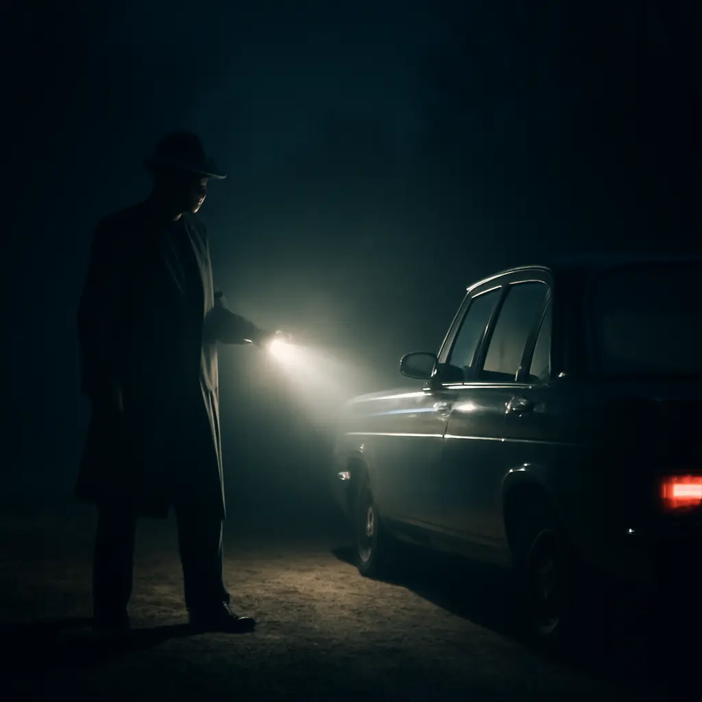 Трезвый водитель подойдёт к машине ночью